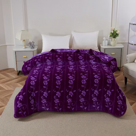 Pături - Pătură Cocolino dublă cu flori 200x230 cm, PDD12