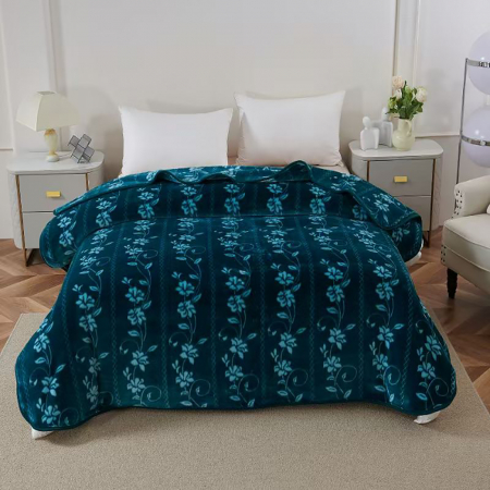 Pături - Pătură Cocolino dublă cu flori 200x230 cm, PDD13