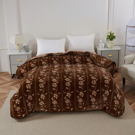 Pături - Pătură Cocolino dublă cu flori 200x230 cm, PDD14