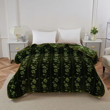Pături - Pătură Cocolino dublă cu flori 200x230 cm, PDD15