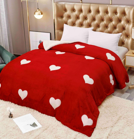 Pături cu blăniță - Patură pufoasă cu blăniță, 2 fețe, 200x230 cm, PCB213