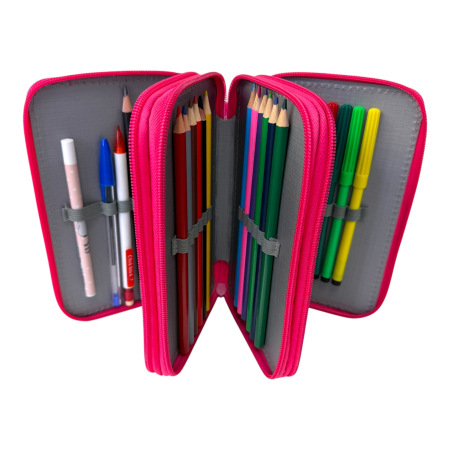 Penar complet echipat, 3 compartimente, 32 piese, pentru fete, roz, PNF08 [5]