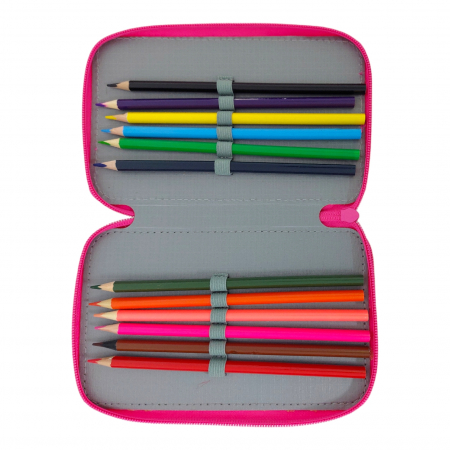 Penare - Penar echipat cu 34 piese, 3 compartimente, pentru fete, PNF01