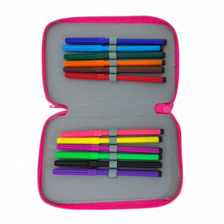 Penare - Penar echipat cu 34 piese, 3 compartimente, pentru fete, PNF01