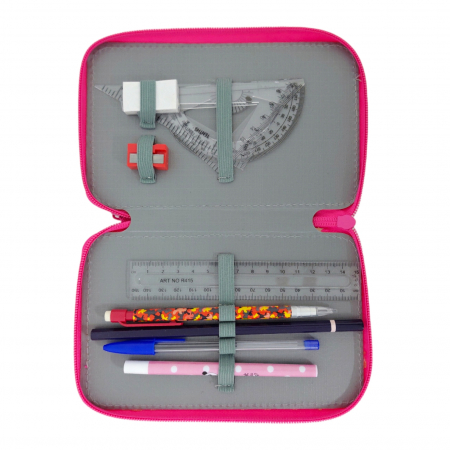 Penare - Penar echipat cu 34 piese, 3 compartimente, pentru fete, PNF01