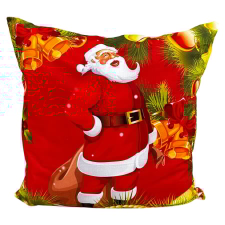 Perne și pilote - Pernă decorativă de Crăciun 40x40 cm cu Moș Crăciun PPC03
