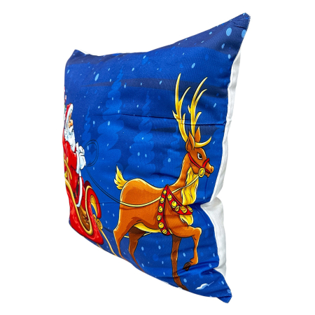 Perne și pilote - Pernă decorativă de Crăciun 40x40 cm cu Moș Crăciun PPC05