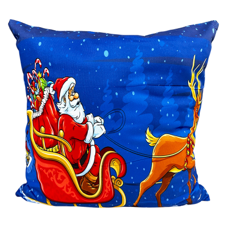 Perne și pilote - Pernă decorativă de Crăciun 40x40 cm cu Moș Crăciun PPC05