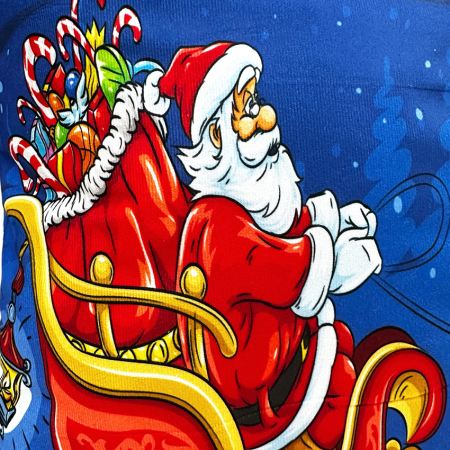 Perne și pilote - Pernă decorativă de Crăciun 40x40 cm cu Moș Crăciun PPC05