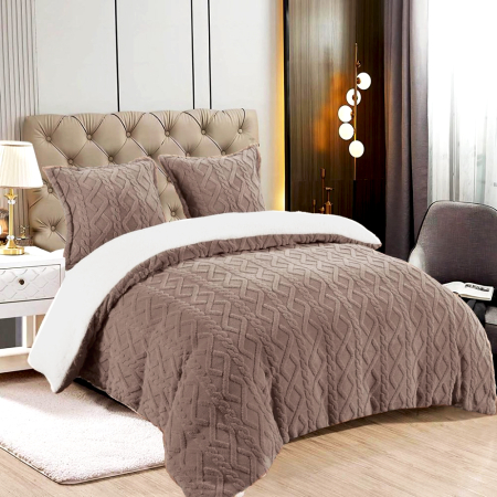 Dormitor - Pilotă Cocolino groasă cu blăniță 190x210 cm, 2 fețe de pernă, 4 kg, PCB828