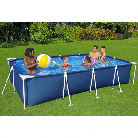 Camping și curte - Piscină cadru metalic 5700 litri Bestway Steel Pro Max 400x211x81 cm