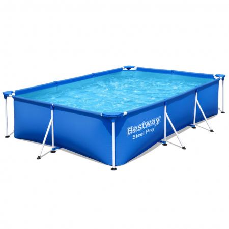 Camping și curte - Piscină cadru metalic 3300 litri Bestway Steel Pro Max 300x201x66 cm