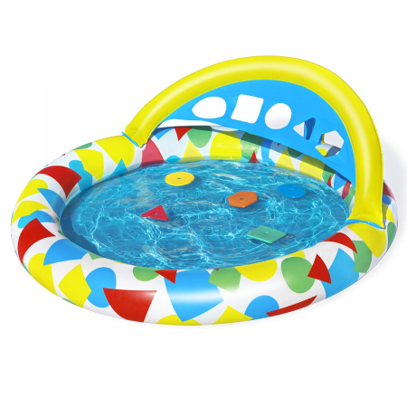 Gonflabile și plajă - Piscină gonflabilă Bestway Splash & Learn Kiddie 110 x 110 x 46 cm