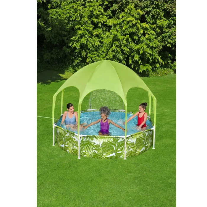 Camping și curte - Piscină pentru copii cu parasolar protecție UV 1688 litri Bestway 244x51 cm