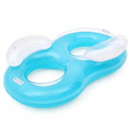 Gonflabile și plajă - Plută gonflabilă Bestway Double Ring 188 x 117 cm