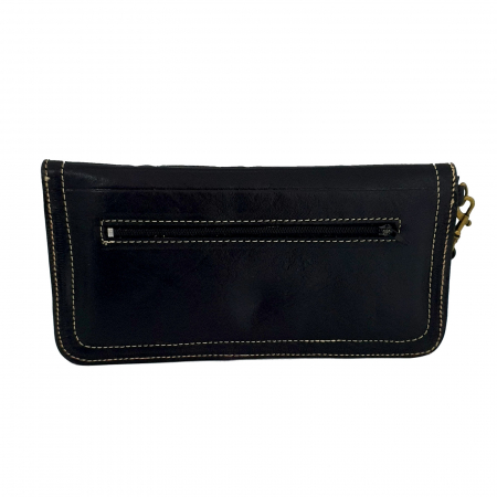Portofele - Portofel din piele Maroc 23x13 cm negru