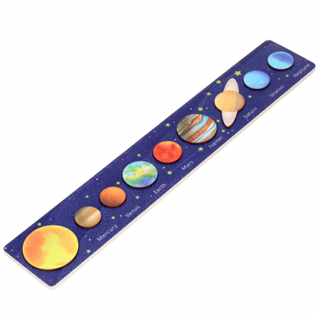 Pentru copii - Puzzle din lemn incastru Sistemul Solar JC43