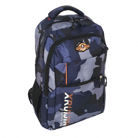 Rucsacuri - Rucsac camuflaj bleumarin XRU, 47 x 35 x 20 cm, 3 compartimente, RS20