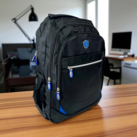 Rucsacuri - Rucsac Fashion albastru, 45 x 35 x 20 cm, 3 compartimente, RS29