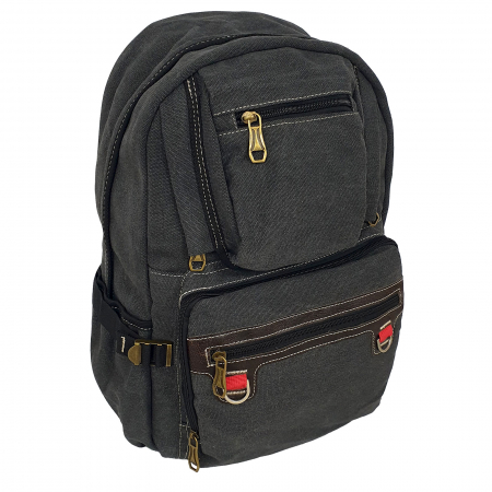 Rucsacuri - Rucsac gri denim, 45 x 35 x 20 cm, 2 compartimente, RS15