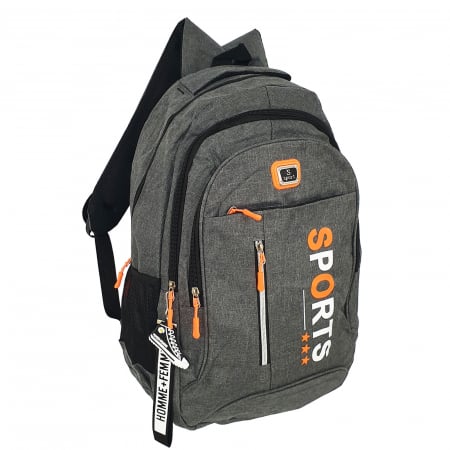 Rucsacuri - Rucsac Sport gri, 47 x 30 x 20 cm, 3 compartimente, RS33
