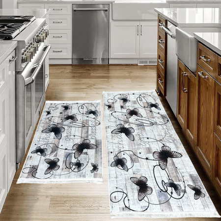 Covoare antiderapante - Set 2 Covoare bucătărie antiderapante 60x80 cm + 60x120 cm, CBU300