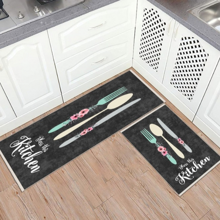 Covoare antiderapante - Set 2 Covoare bucătărie antiderapante 60x80 cm + 60x120 cm, CBU304