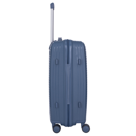 Set 2 trolere M+S, Polipropilenă flexibilă anti-casabilă, 4 roți, bleumarin [4]