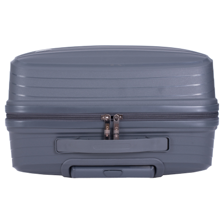 Set 2 trolere M+S, Polipropilenă flexibilă anti-casabilă, 4 roți, gri [7]