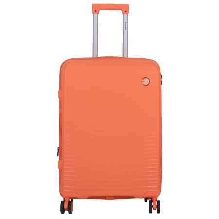 Set 2 trolere M+S, Polipropilenă flexibilă anti-casabilă, 4 roți, portocaliu [2]