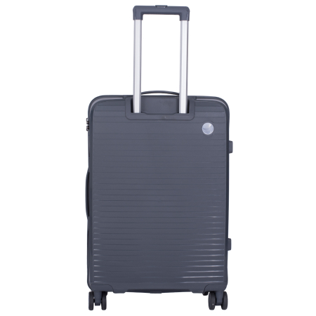 Set 2 trolere M+S, Polipropilenă flexibilă anti-casabilă, 4 roți, gri [3]