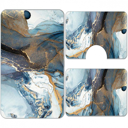 Baie - Set 3 Covoare baie antiderapant 60x90 CBA101