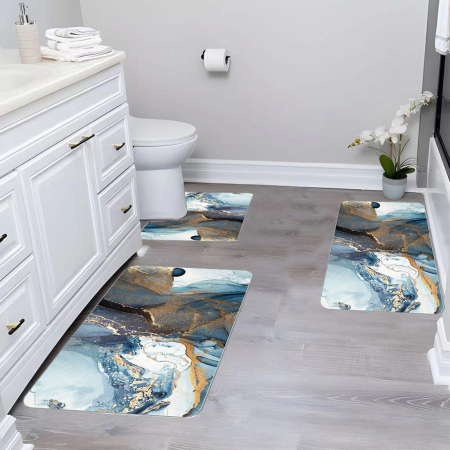 Baie - Set 3 Covoare baie antiderapant 60x90 CBA101