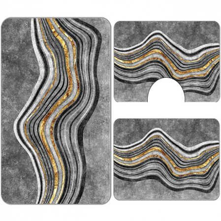 Covoare antiderapante - Set 3 Covoare baie antiderapante 60x90 CBA102