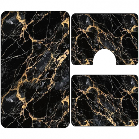 Baie - Set 3 Covoare baie antiderapante 60x90 CBA107