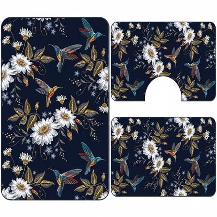 Covoare baie - Set 3 Covoare baie antiderapante 60x90 CBA111