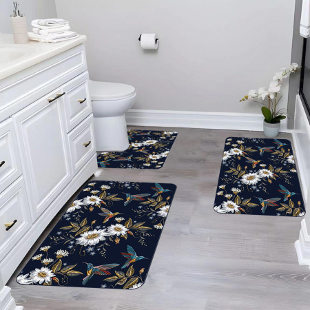 Covoare baie - Set 3 Covoare baie antiderapante 60x90 CBA111
