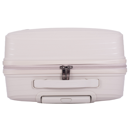 Set 3 trolere L+M+S, Polipropilenă flexibilă anti-casabilă, 4 roți duble, crem [9]