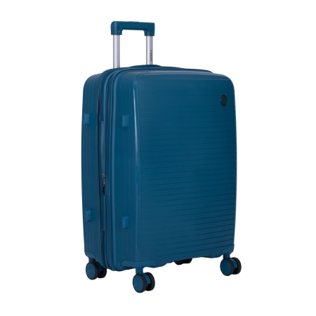 Set 3 trolere L+M+S, Polipropilenă flexibilă anti-casabilă, 4 roți duble, albastru petrol [2]