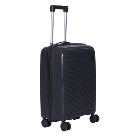 Set 3 trolere L+M+S, Polipropilenă flexibilă anti-casabilă, 4 roți duble, negru [3]
