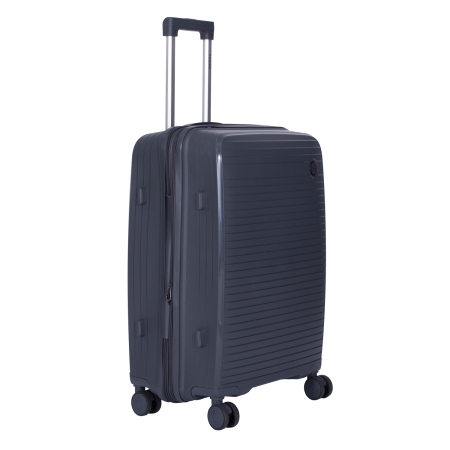 Set 3 trolere L+M+S, Polipropilenă flexibilă anti-casabilă, 4 roți duble, gri [2]