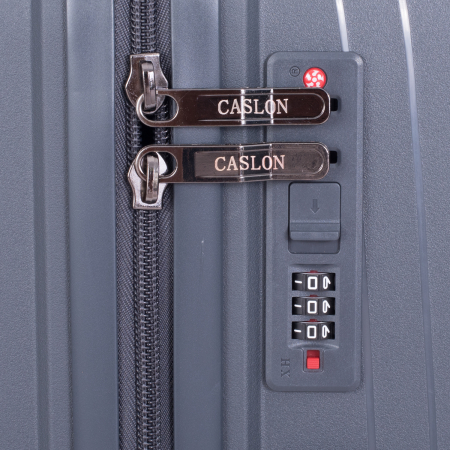 Set 3 trolere L+M+S, Polipropilenă flexibilă anti-casabilă, 4 roți duble, gri [8]