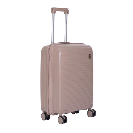 Set 3 trolere L+M+S, Polipropilenă flexibilă anti-casabilă, 4 roți duble, bej [3]