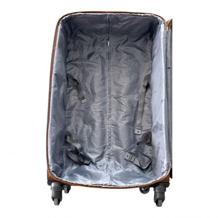 Set 3 valize troler material textil, 4 roți, maro, 3 dimensiuni, TRC31 [6]