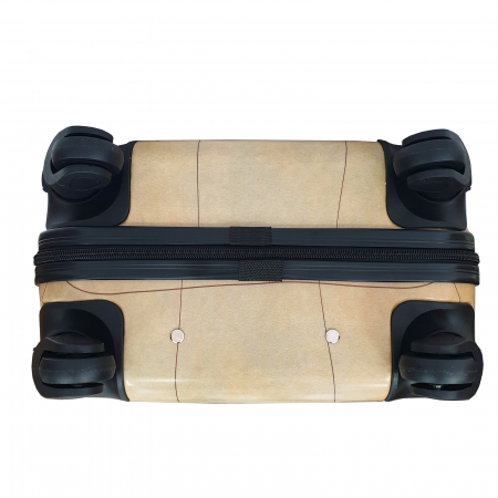 Trolere - Set 3 valize troler ABS, 4 roți, hartă, 3 dimensiuni, TRC43