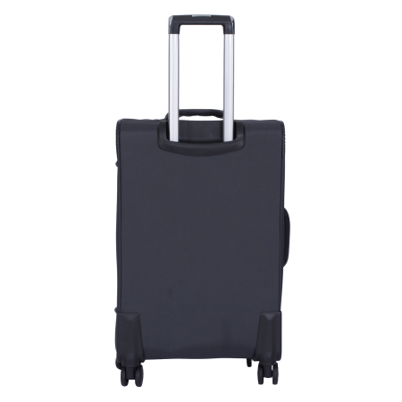 Set 3 valize troler textil, gri, 4 roți antișoc, 3 dimensiuni (S, M, L) [5]