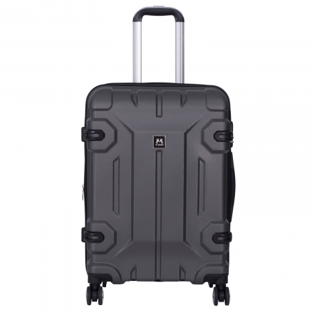 Trolere - Set 4 valize troler ABS, 4 roți, 4 dimensiuni, gri, TRC212
