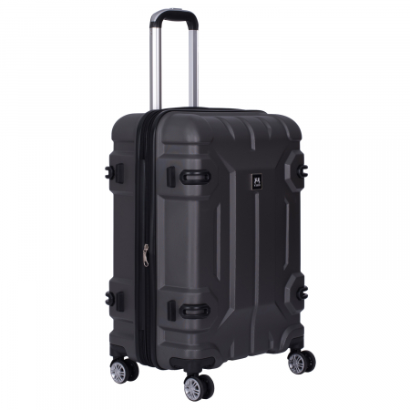 Trolere - Set 4 valize troler ABS, 4 roți, 4 dimensiuni, gri, TRC212