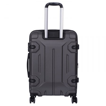 Trolere - Set 4 valize troler ABS, 4 roți, 4 dimensiuni, gri, TRC212