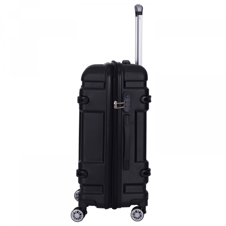 Set 4 valize troler ABS, 4 roți, 4 dimensiuni, negru, TRC213 [5]